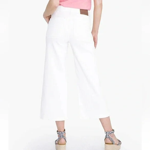 J. Crew Mercantile Wide Leg Cropped Jeans 32 - Picture 6 of 6